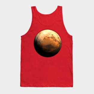 Mars Globe Rendering (based on real photo) Tank Top